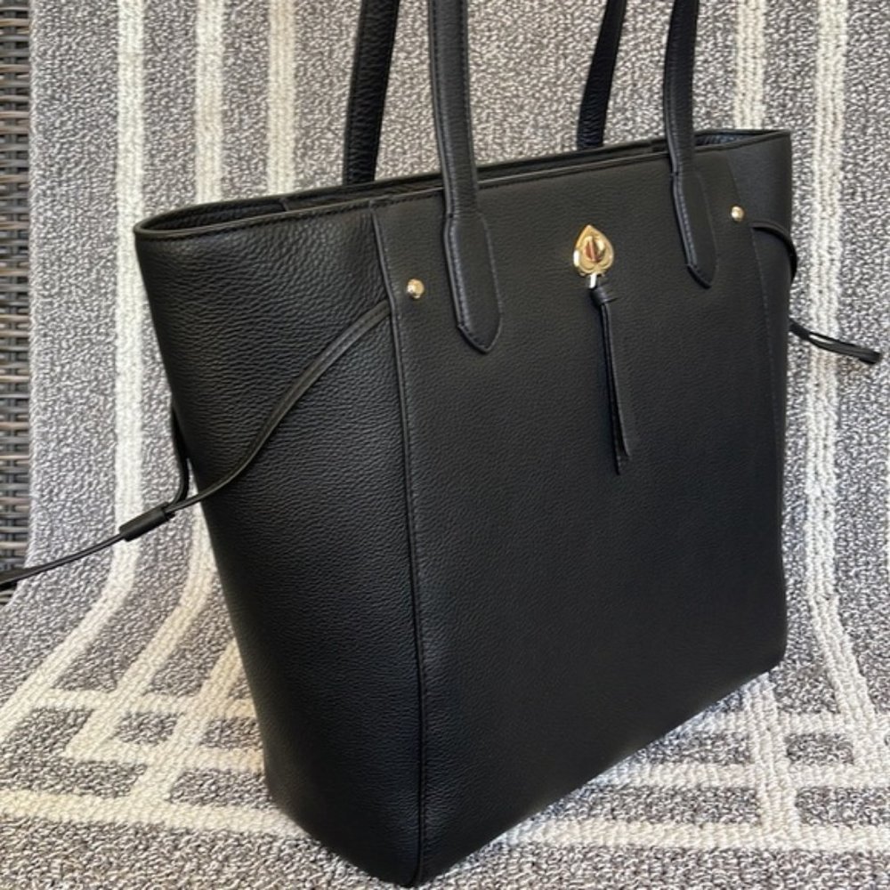 Kate Spade Marti Large Tote Pebbled Leather Black - Picture 4 of 16